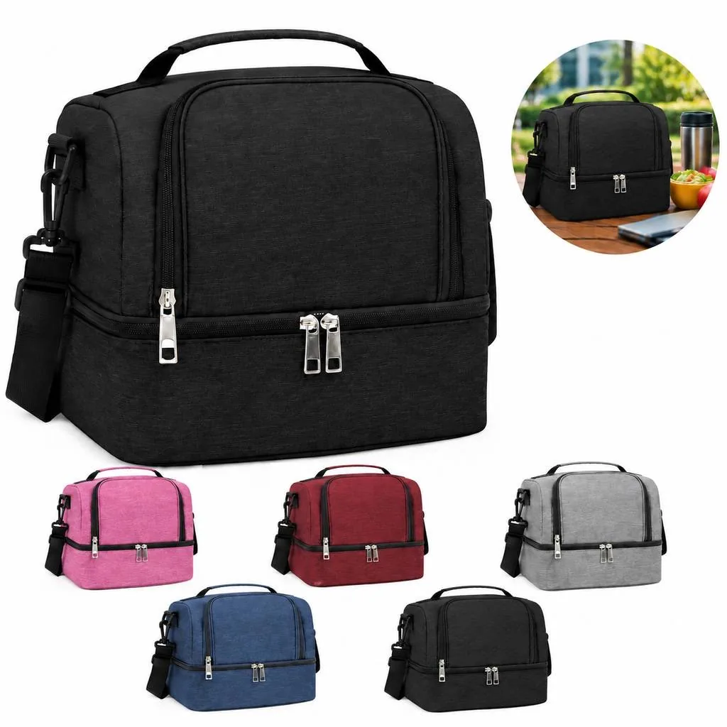 Insulated Oxford Lunch Bag for Office Meals 2