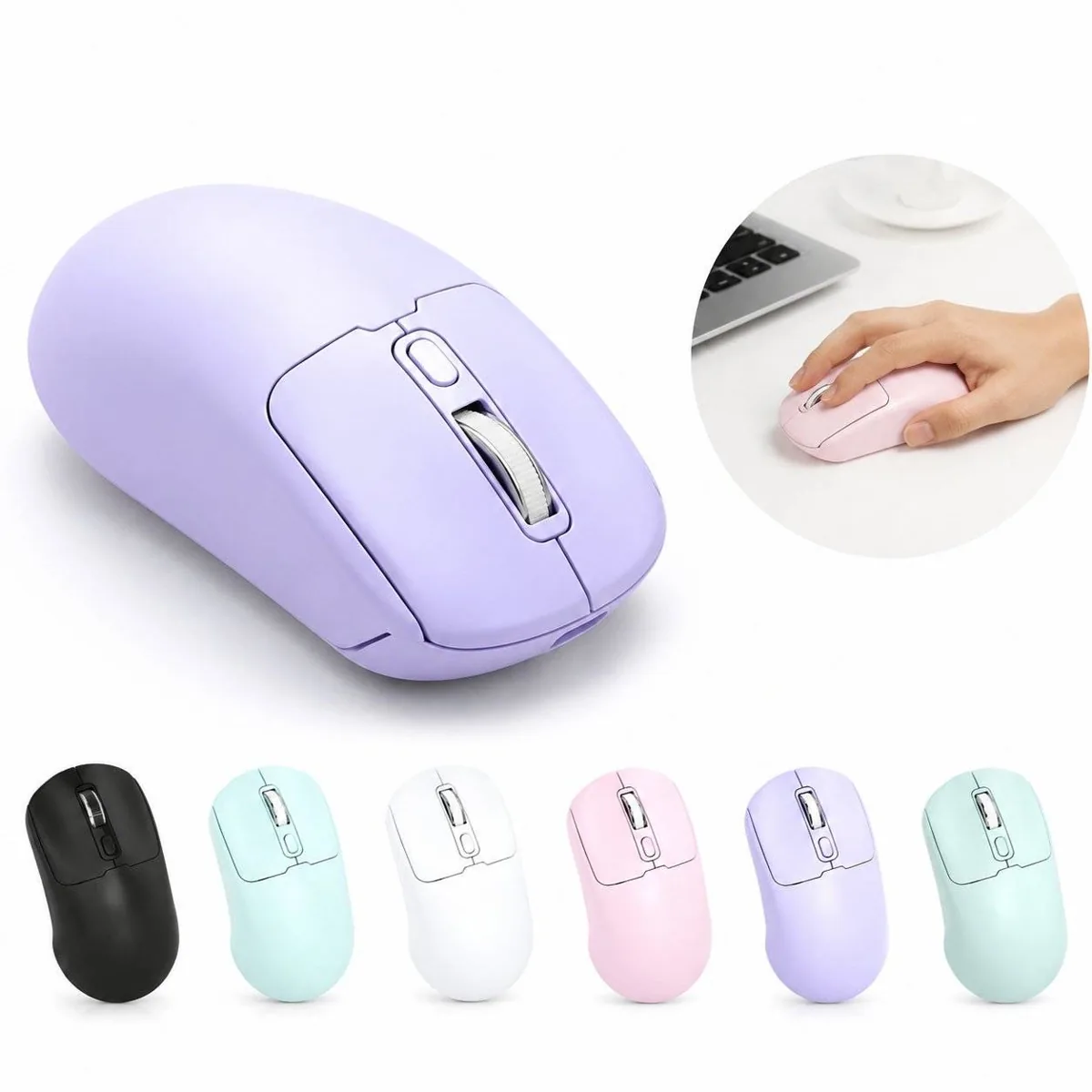Silent Rechargeable Wireless Mouse for Office and Travel 2