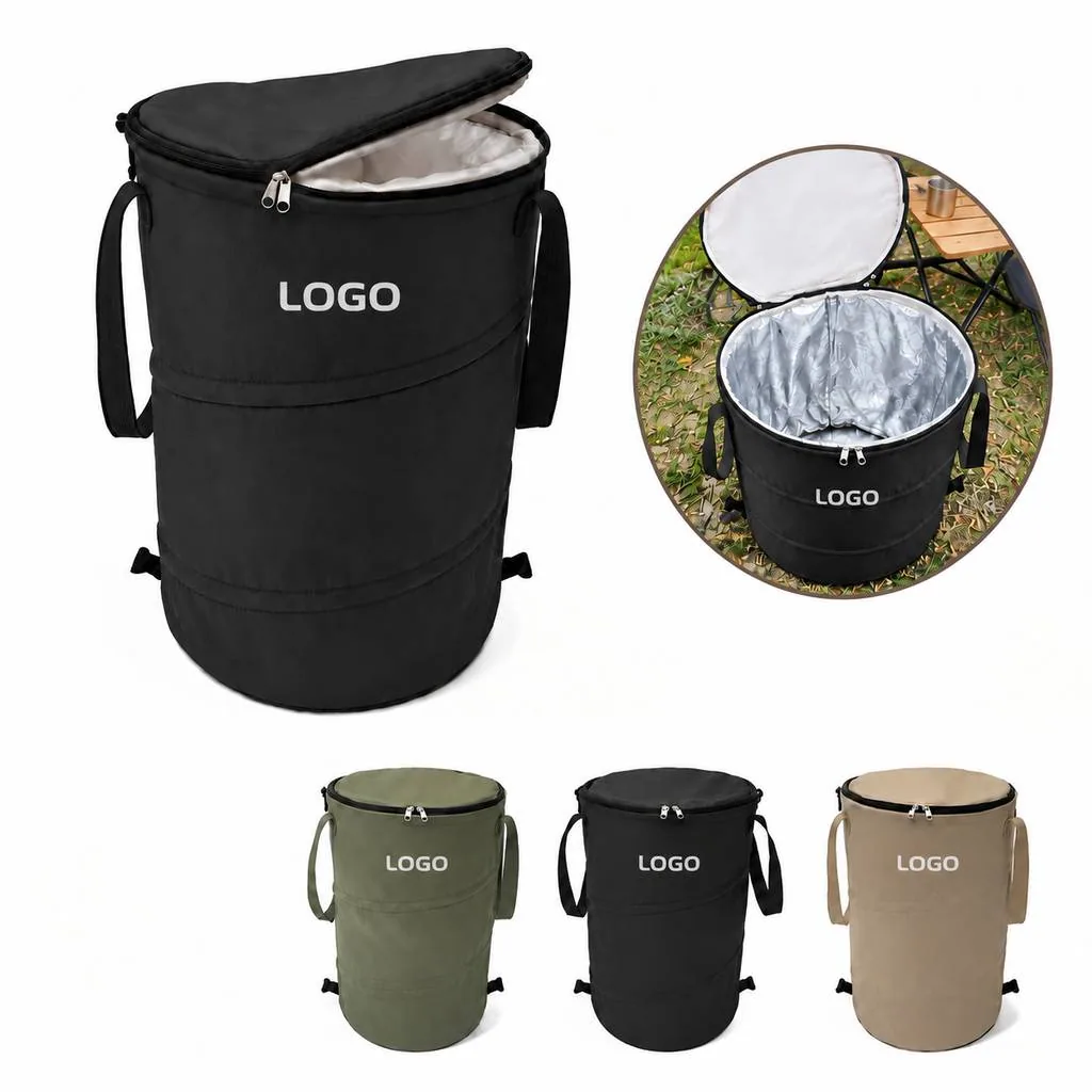 Collapsible Oxford Outdoor Waste Bin for Camping