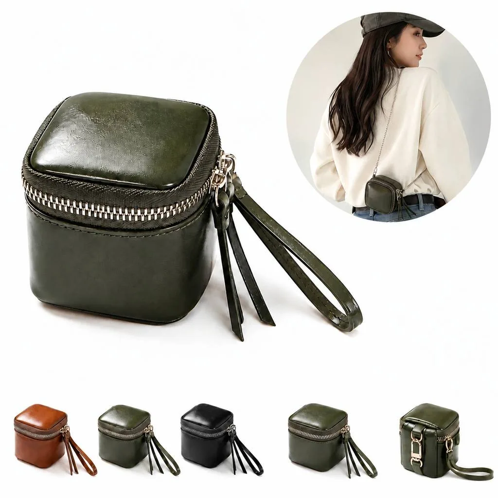 Compact Vintage PU Leather Coin Purse 2