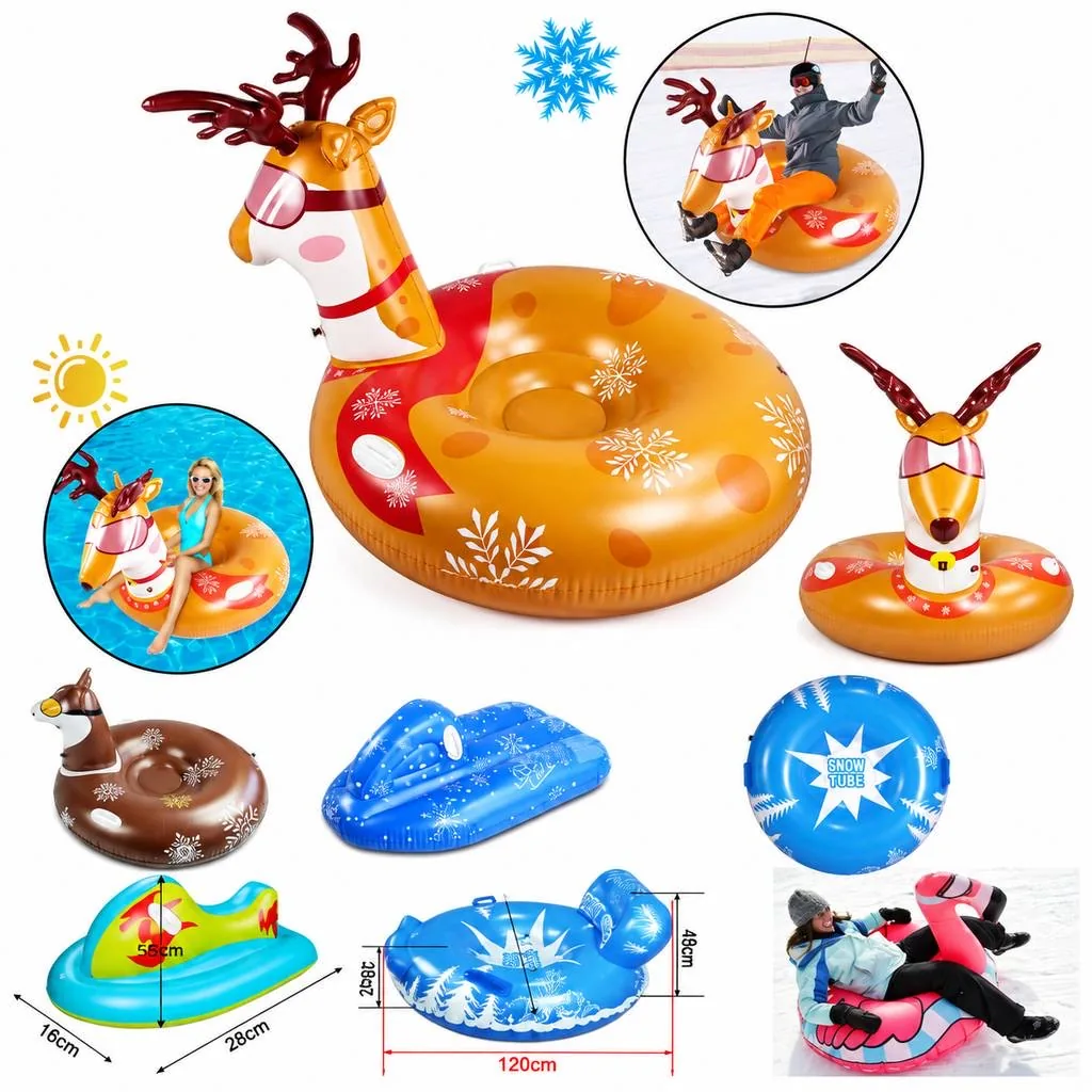 Inflatable Snow Sled for Multiple Riders 2