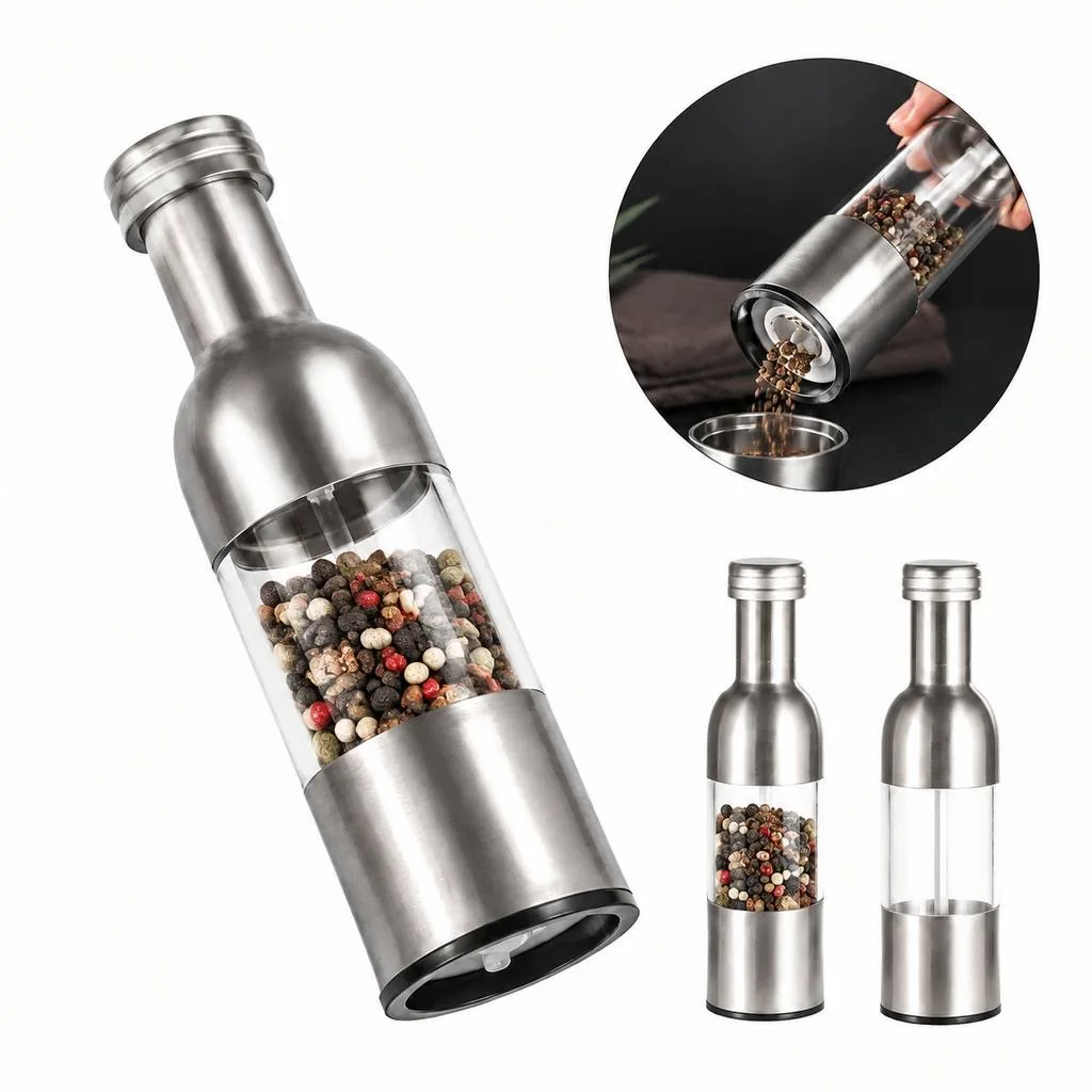 Manual Spice Grinder with Clear Acrylic Body 2