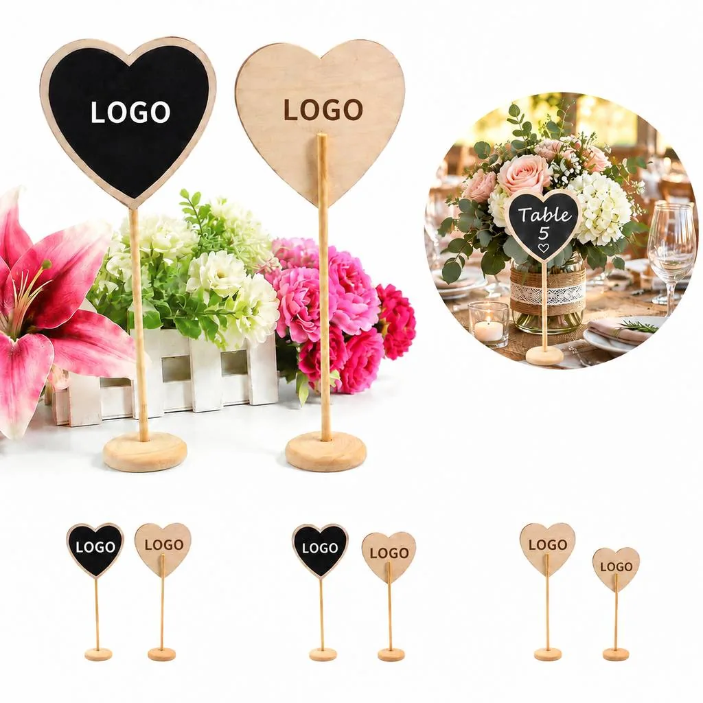 Heart-Shaped Natural Wood Sign for DIY Decor