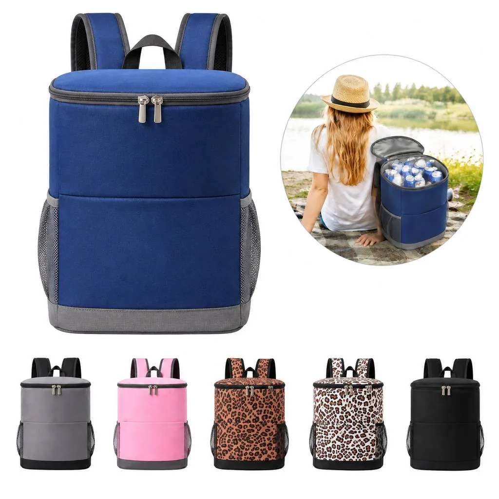 Insulated Oxford Backpack for Meals and Drinks 2