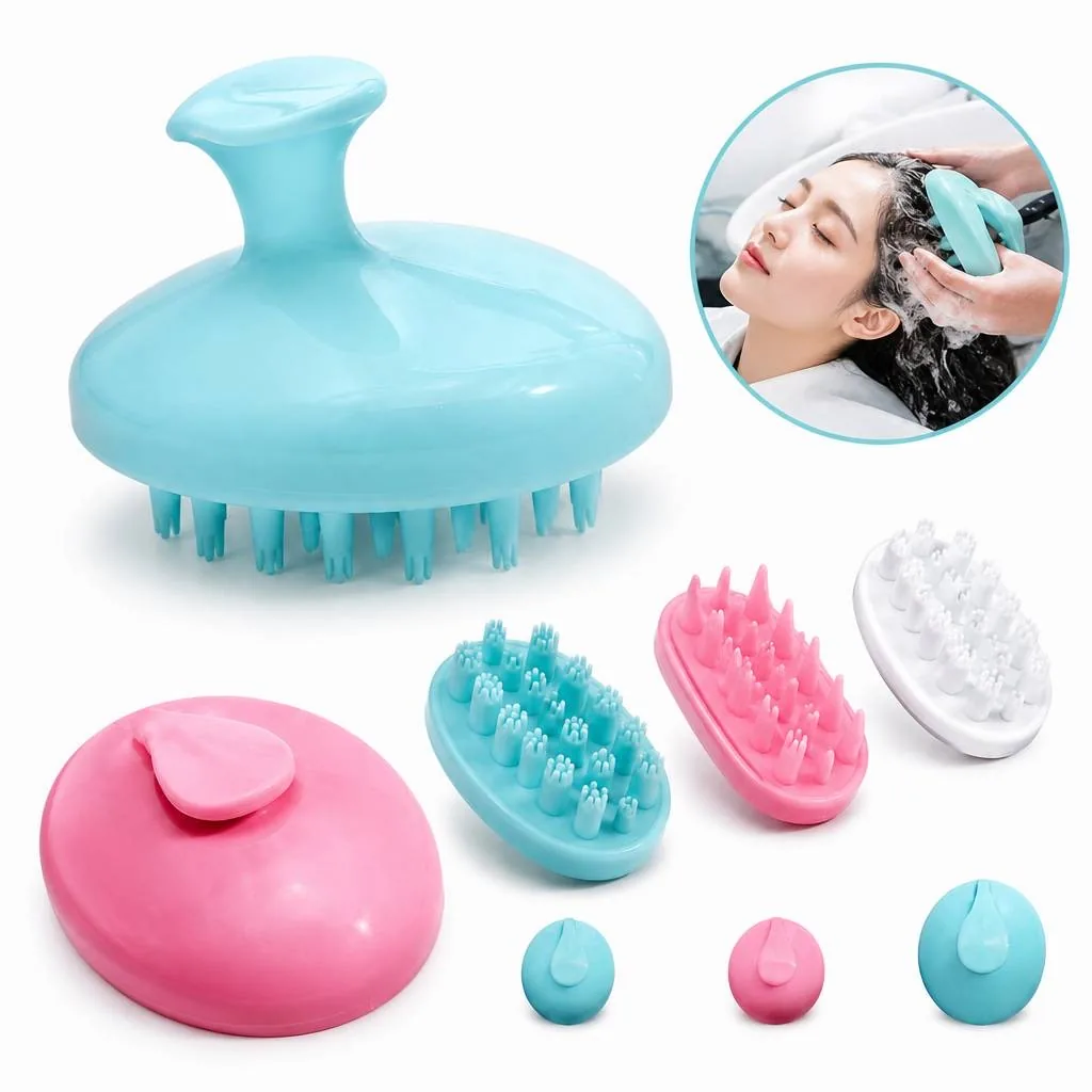 Soft Silicone Scalp Massager Comb for Hair Care 2
