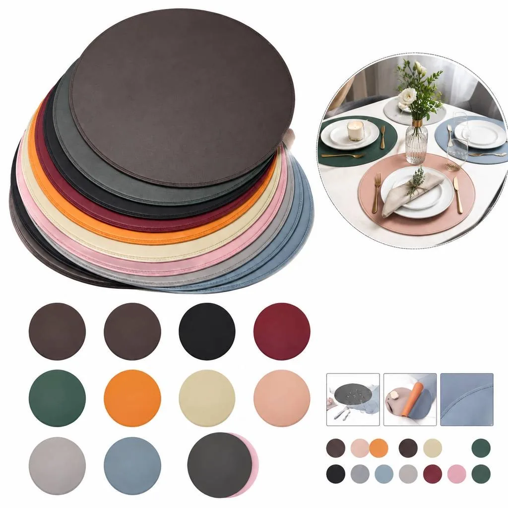 Round Table Mats for Dining, Heat-Resistant & Easy-Clean 2