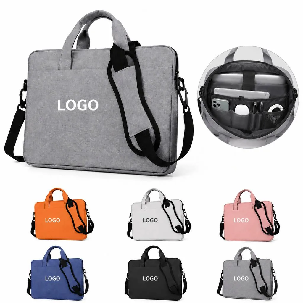 Water-Resistant Padded Laptop Carrying Case Fits 13-15.6
