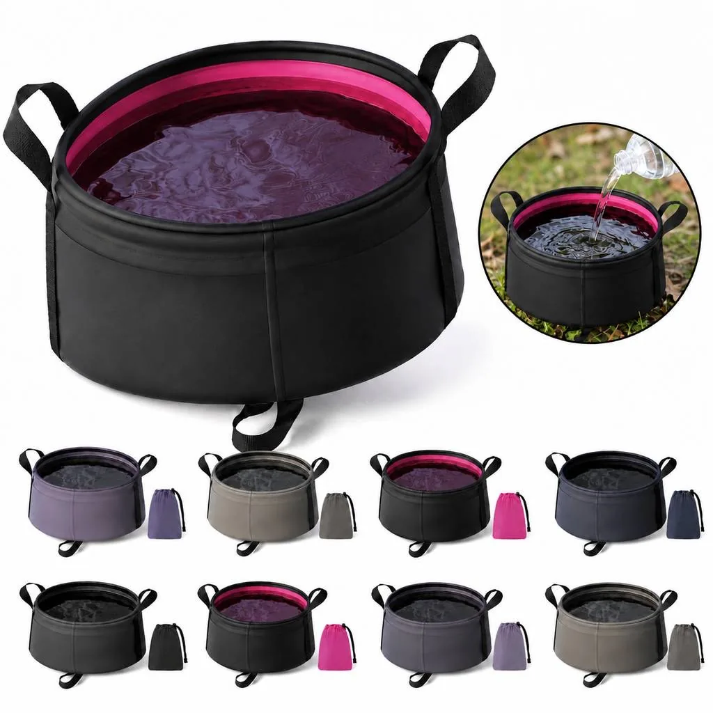 Portable Folding Travel Washbasin for Camping and Hiking 2