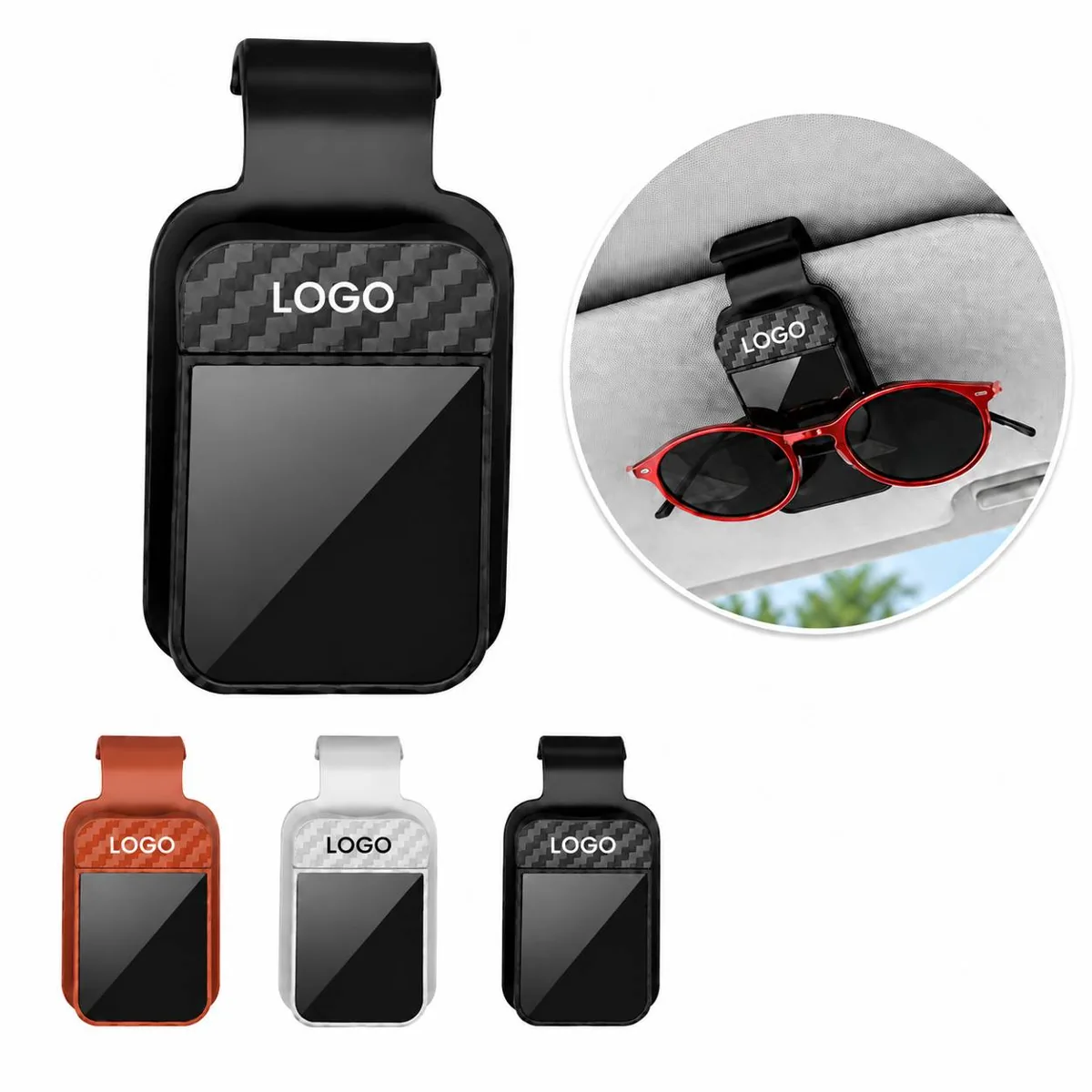 Magnetic Car Sun Visor Sunglass Organizer