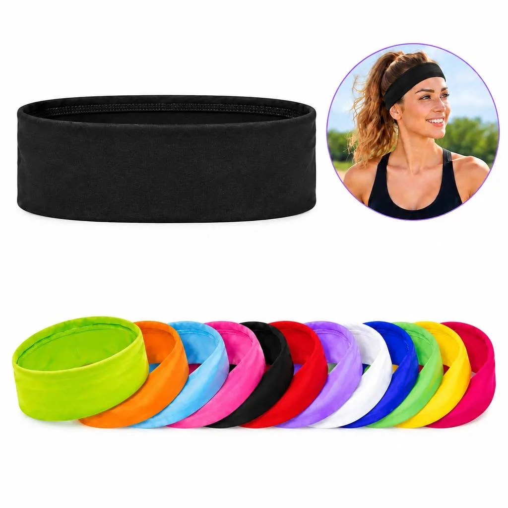 Elastic Breathable Sports Headband for Yoga Workouts 2
