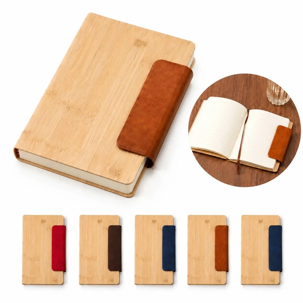 Eco-Friendly Bamboo PU Leather Journal Notebook 2