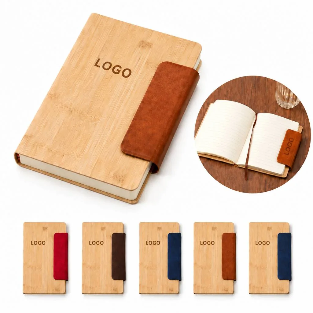 Eco-Friendly Bamboo PU Leather Journal Notebook