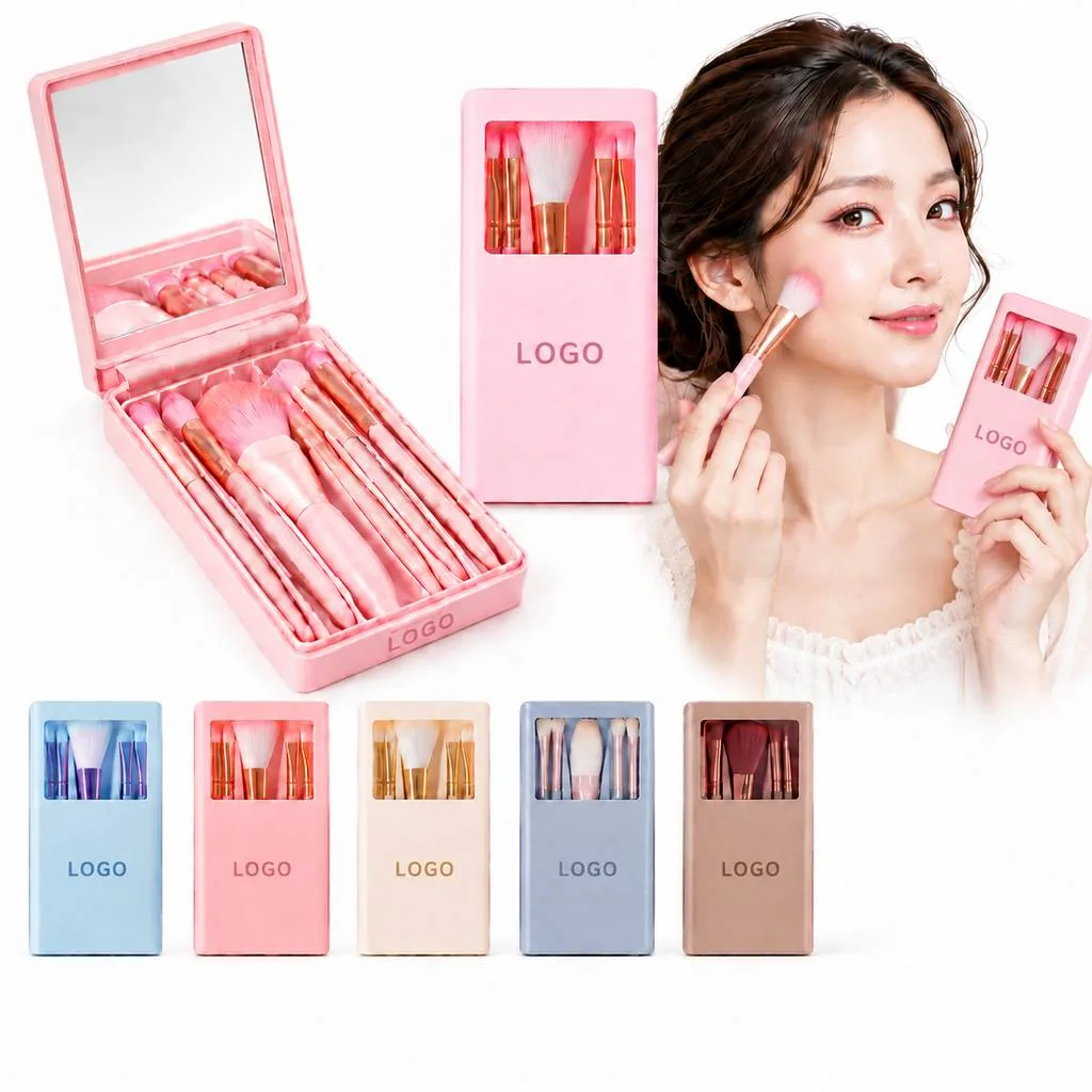 Portable Makeup Brush Organizer Case for Travel and Storage