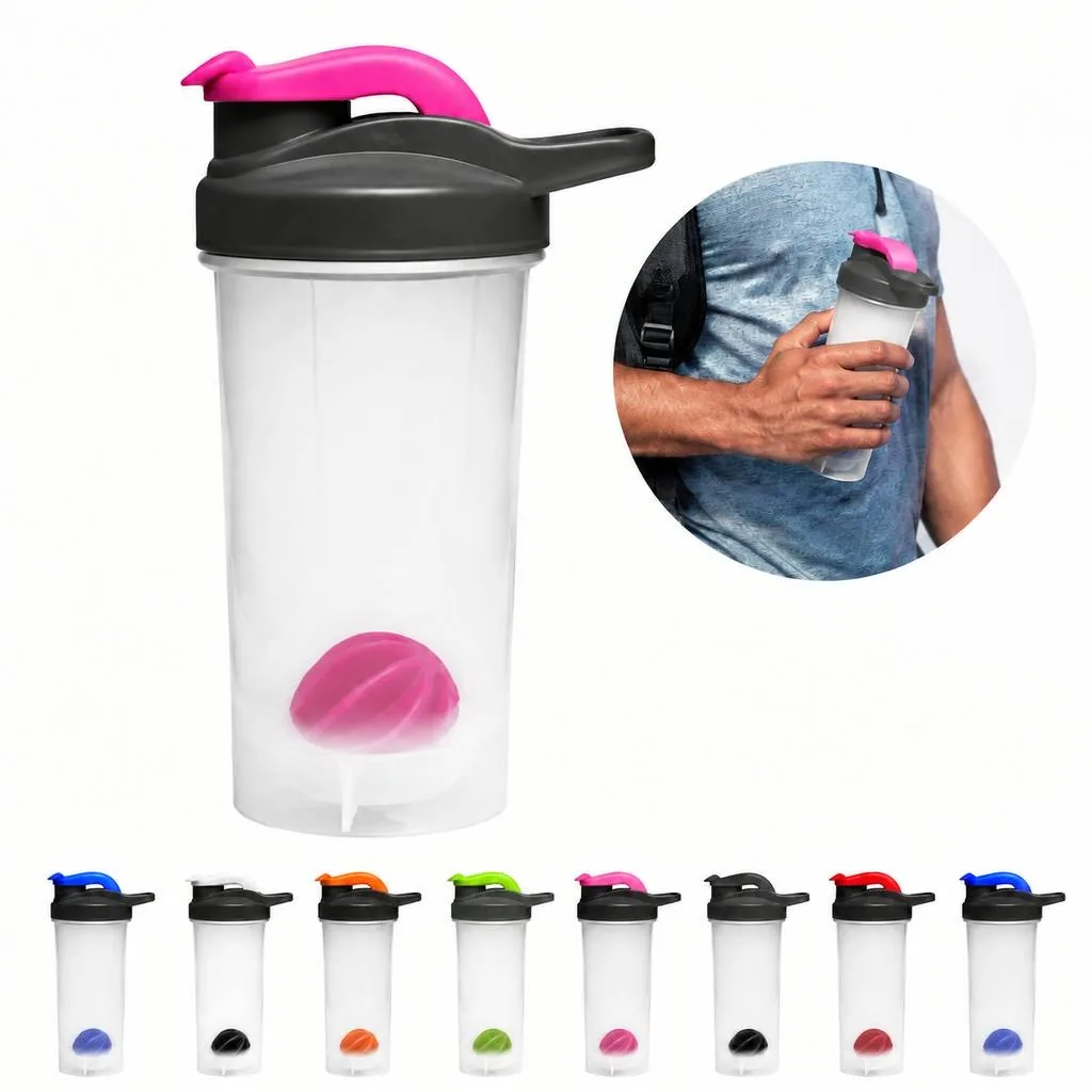 Leak-Proof Protein Shaker Bottle with Mixing Ball 2