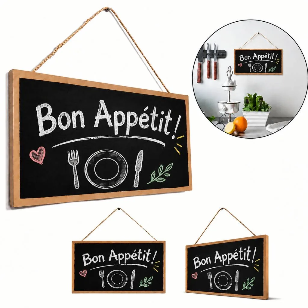 Decorative Wooden Wall Plaque Set for Indoor Spaces 2