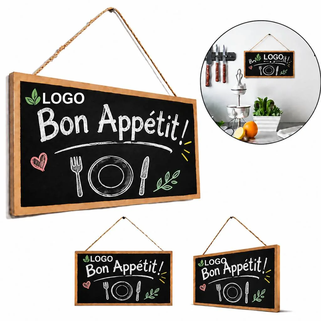 Decorative Wooden Wall Plaque Set for Indoor Spaces