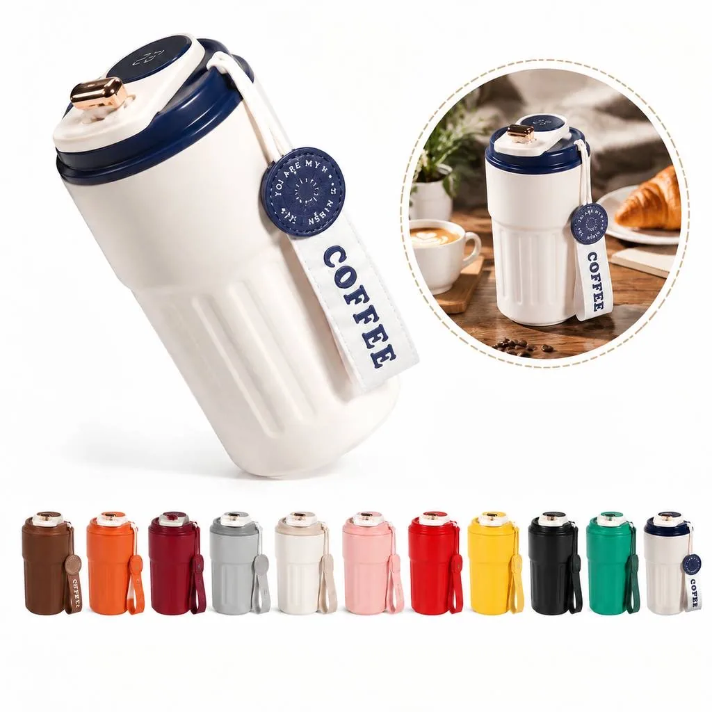 Temperature Display Stainless Steel Coffee Cup 2