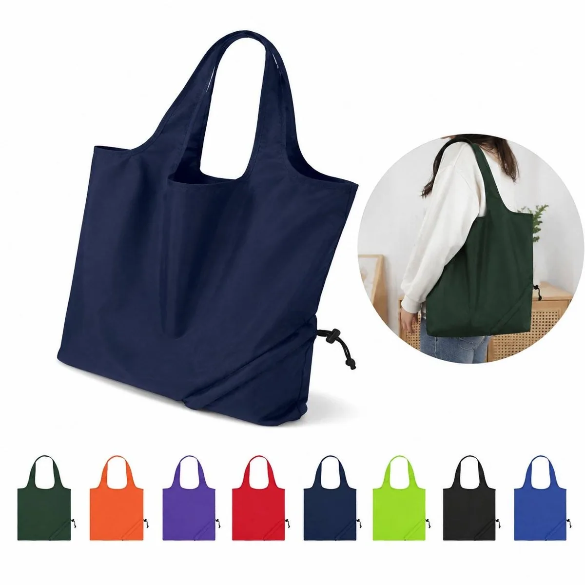 Compact Reusable Foldaway Shopping Tote Bag 2