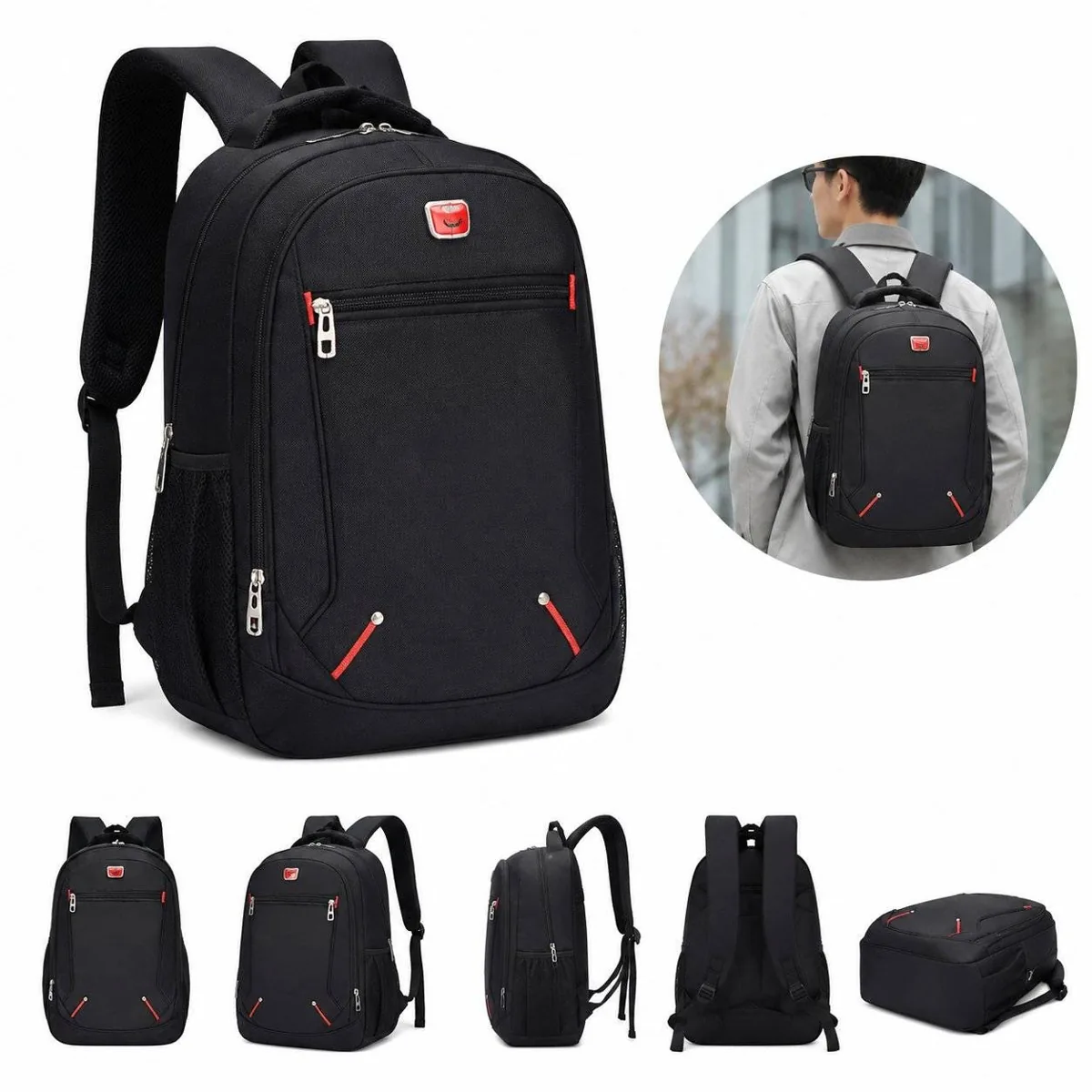 Water-Resistant Travel Laptop Backpack Fits 15.6 Inch 2