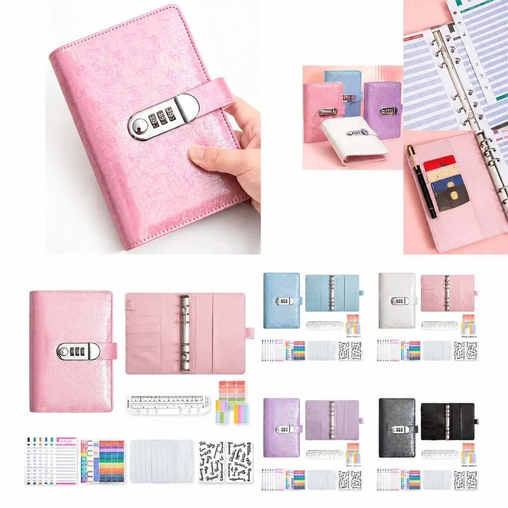 A6 Password Organizer Notebook with Lock 2