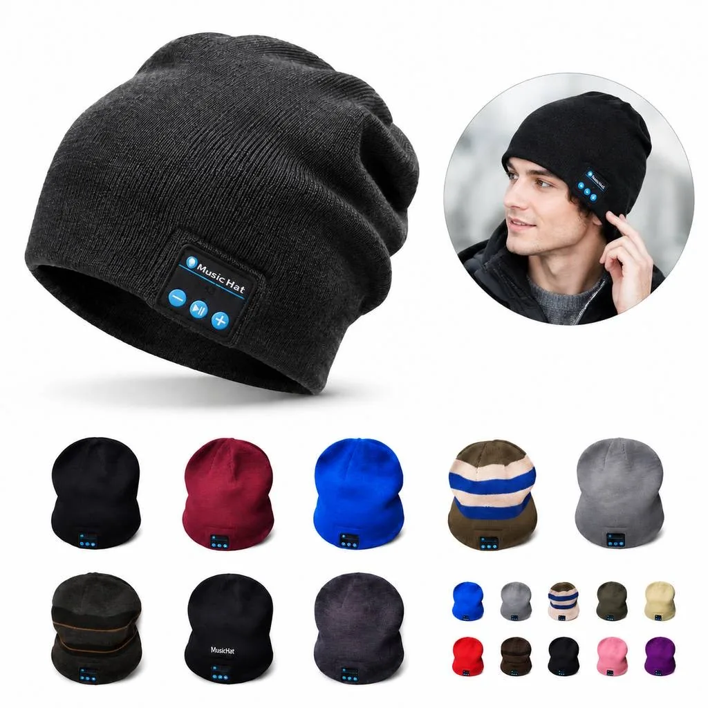 Wireless Headphone Beanie with Bluetooth for Music and Calls 2