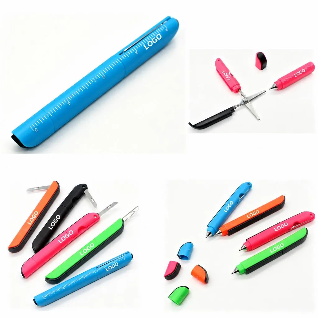 Versatile Metal Multi-Tool Pen with Bottle Opener Ruler