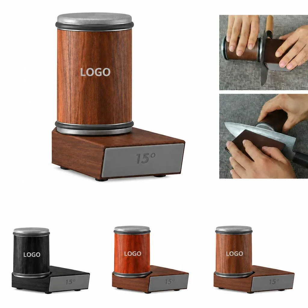 Manual Kitchen Knife Sharpener with Diamond Coated Slots