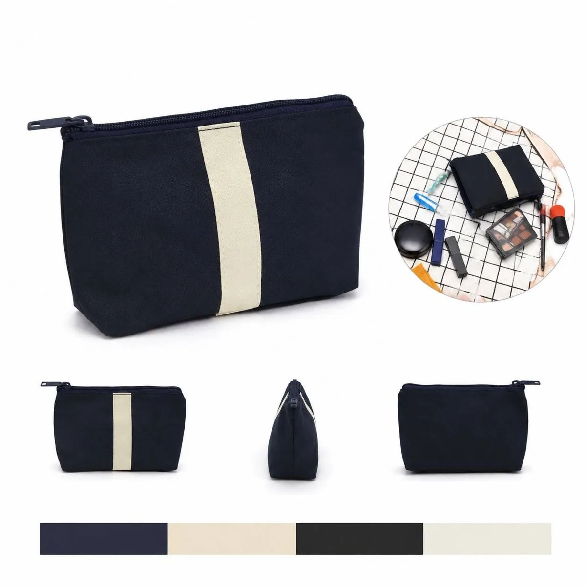 Compact Nylon Travel Toiletry Organizer Set 2