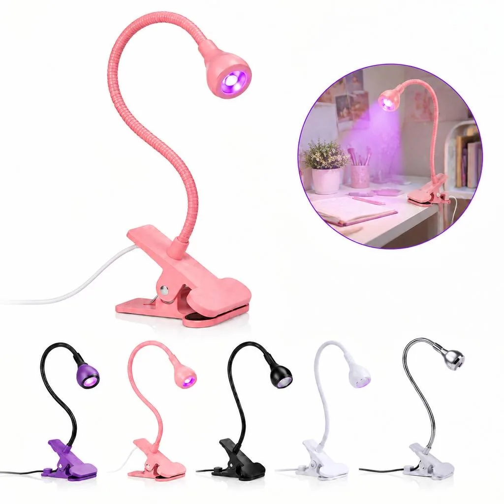 Adjustable Gooseneck UV Curing Nail Lamp with Timer 2