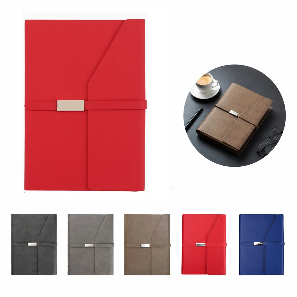 A5 Soft Textured PU Cover Notebook for Notes and Journaling 2