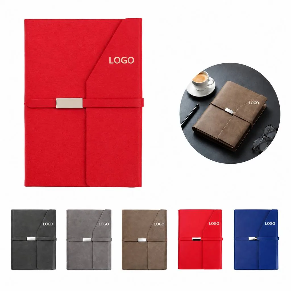 A5 Soft Textured PU Cover Notebook for Notes and Journaling