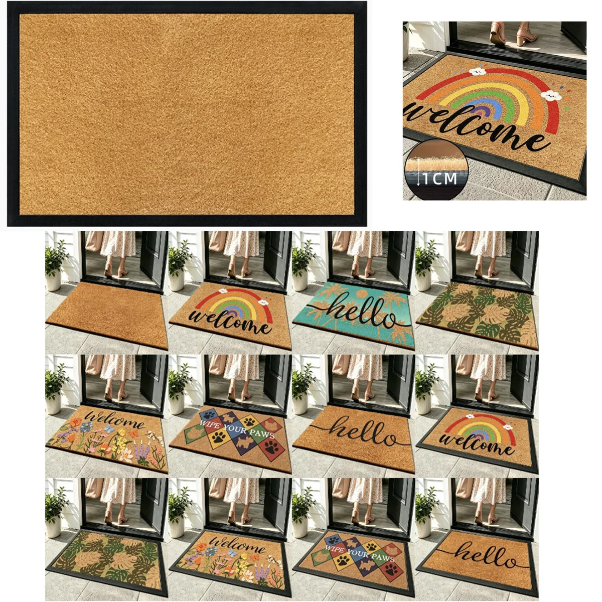 Weather-Resistant Outdoor Entry Mat Traps Dirt 2