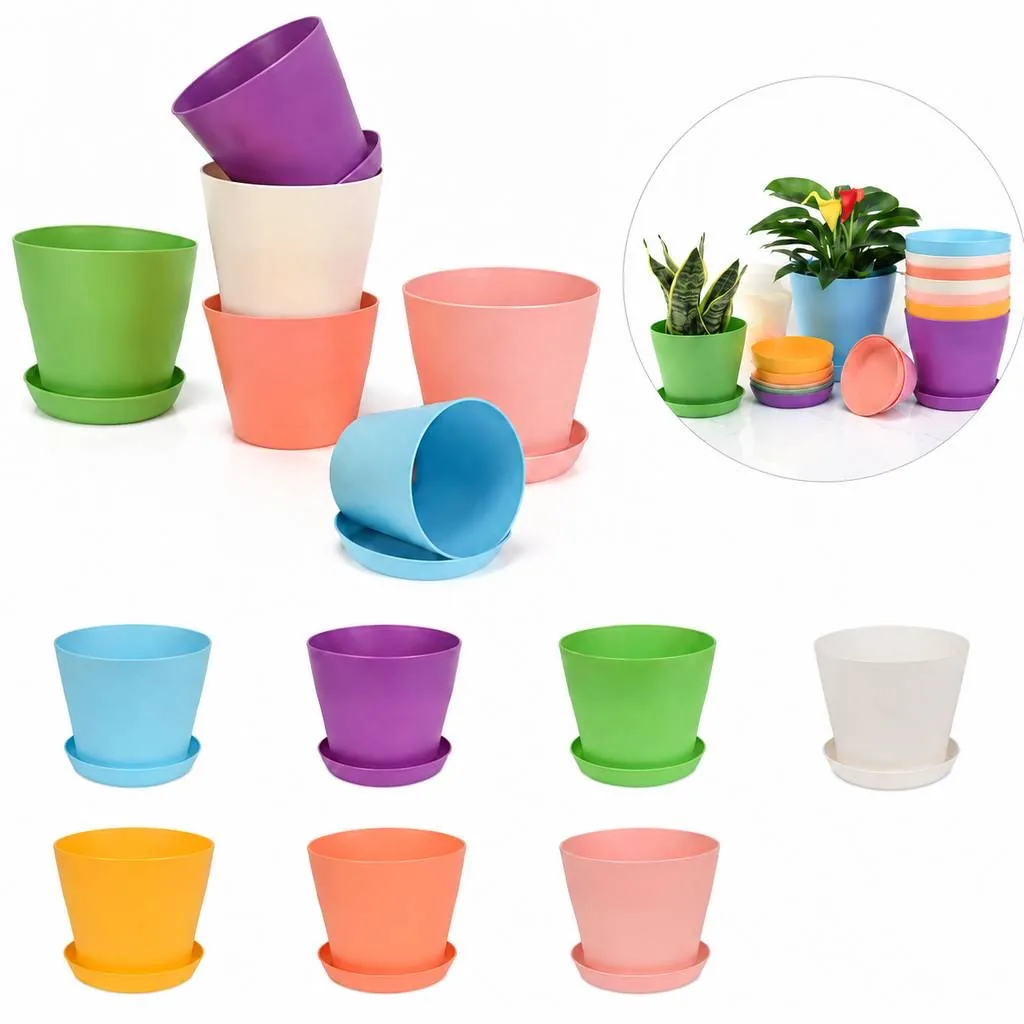 Weather-Resistant Resin Planter for Balcony Flowers 2