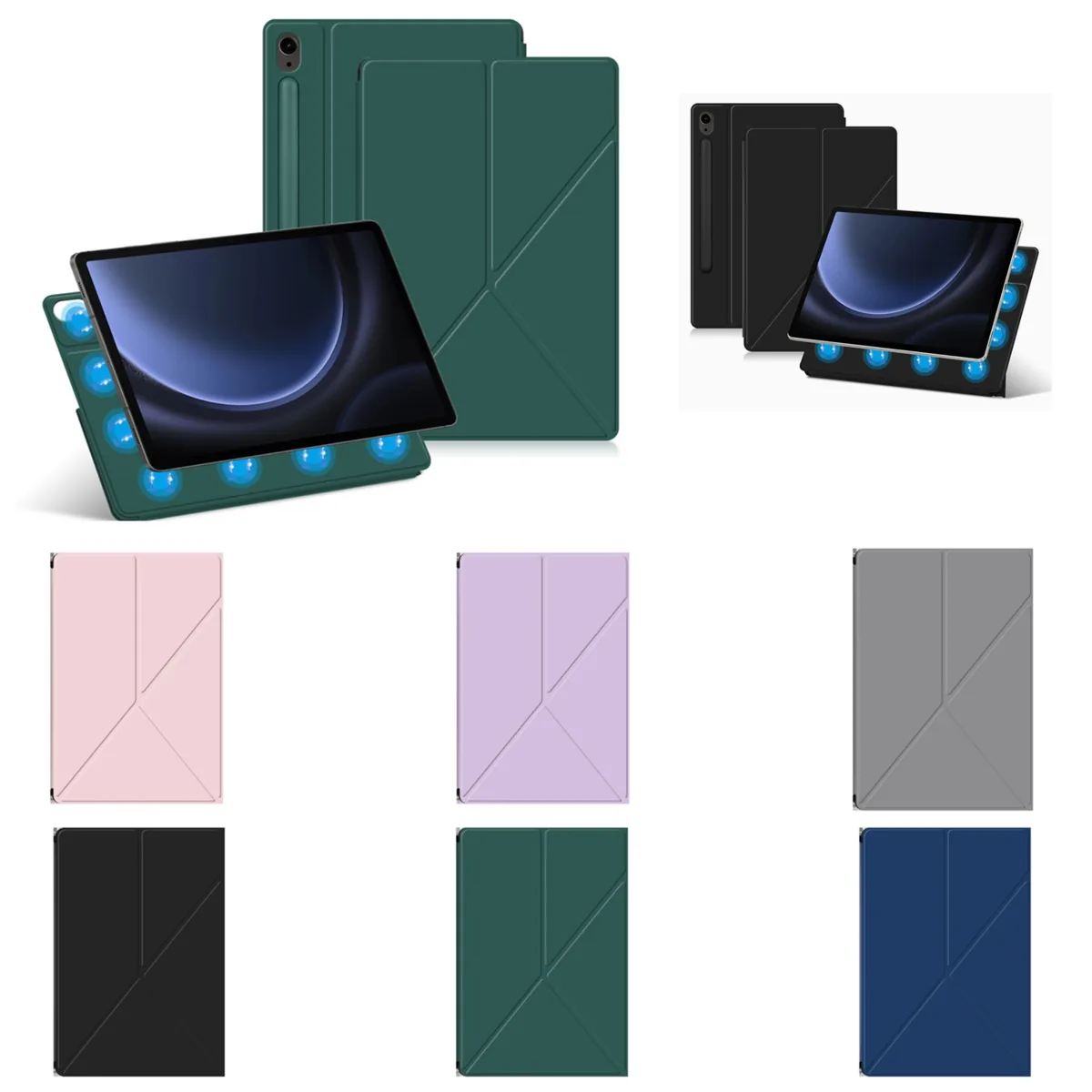 Foldable Synthetic Leather Tablet Protective Case 2