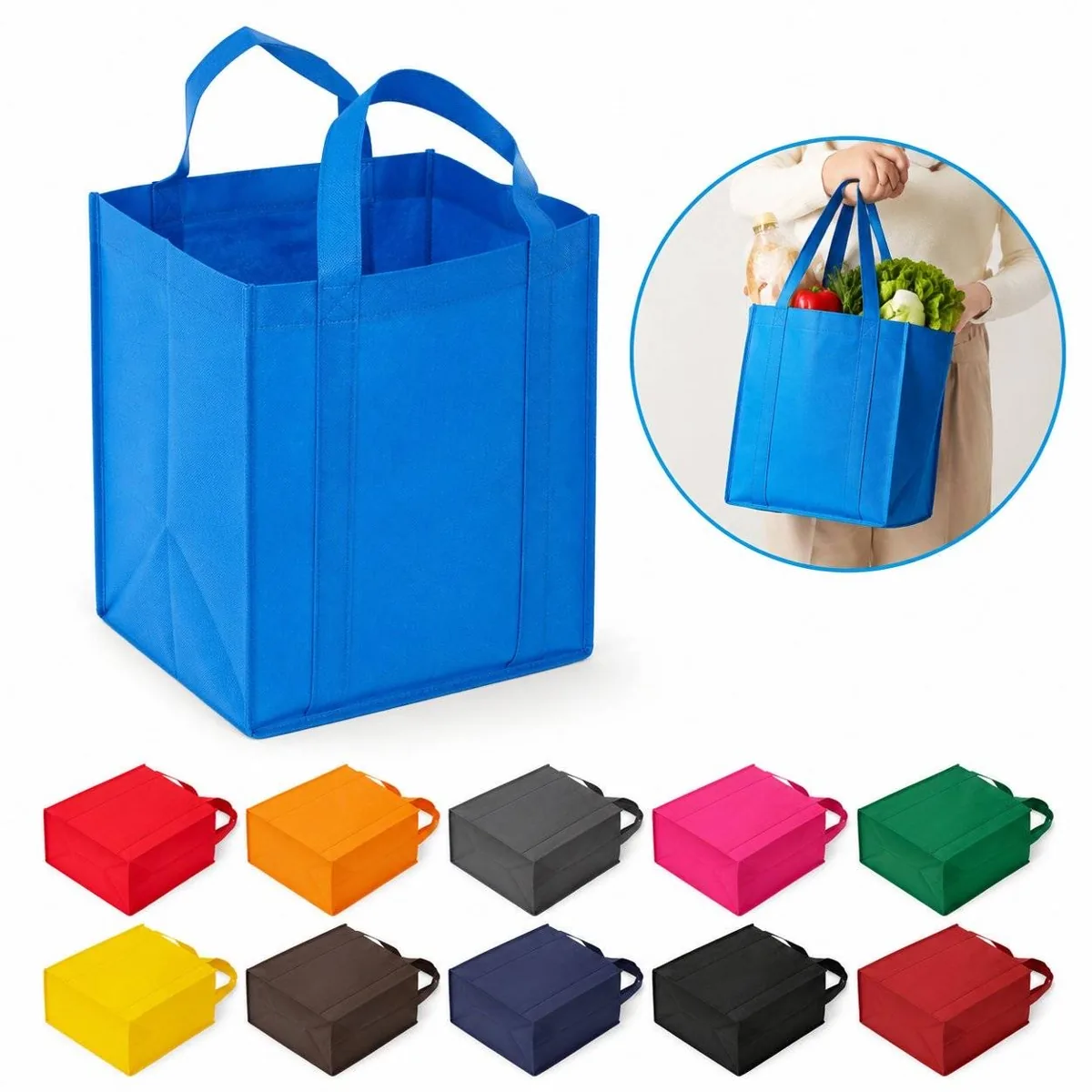 Foldable Nonwoven Reusable Shopping Tote Bag 2