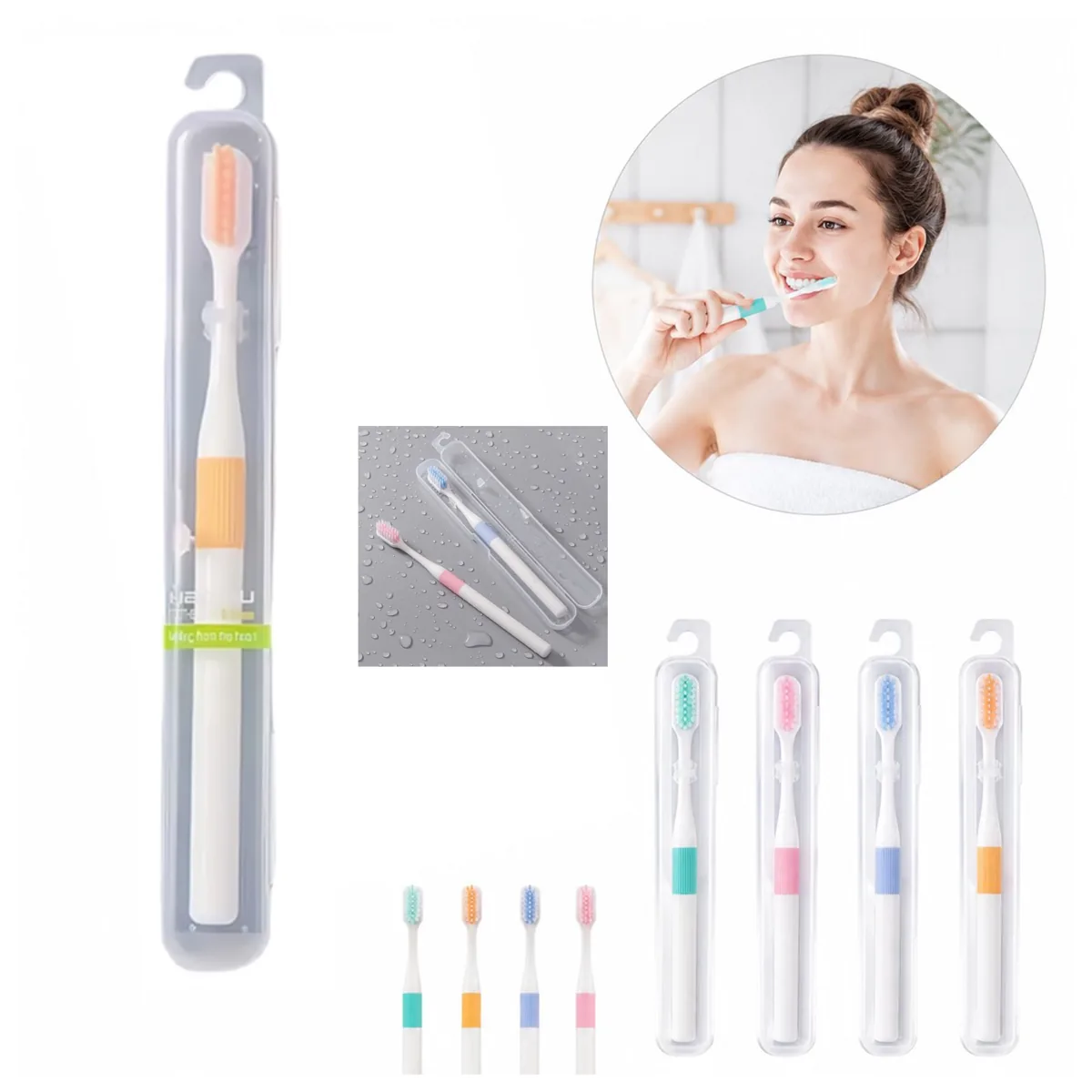 Soft Bristle Travel Toothbrush with Case for Oral Care 2
