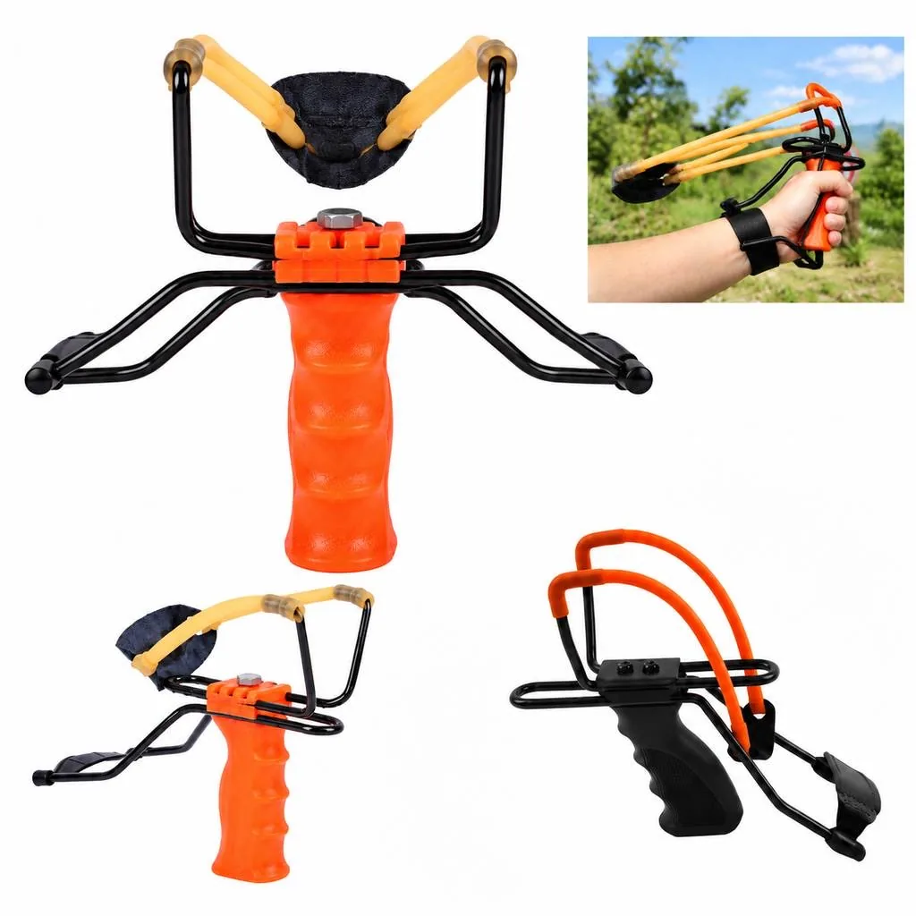 Metal Frame Slingshot with Plastic Handle for Outdoor 2