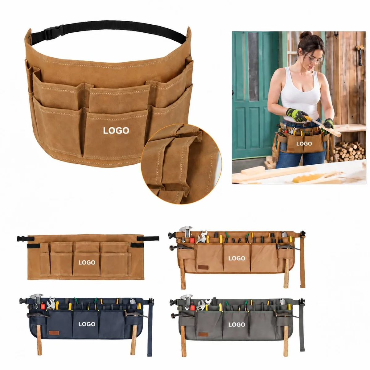 Adjustable Length Kit for Canvas Work Tool Belt