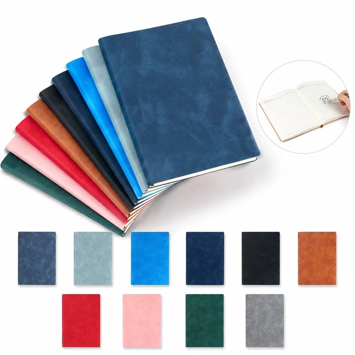 Soft Cover PU Notebook for Journaling and Note Taking 2