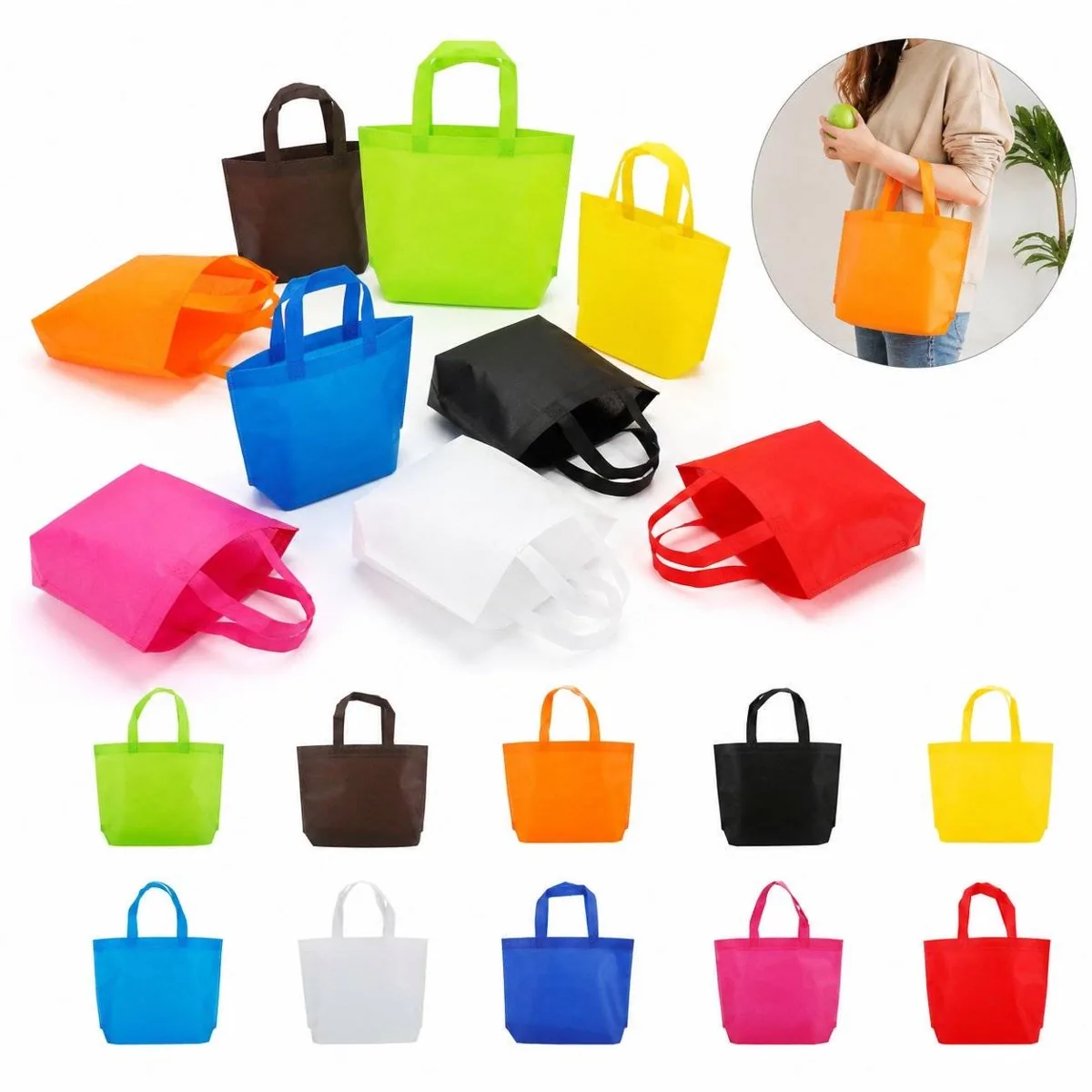 Eco-Friendly Beveled Non-Woven Gift Pouch for Presents 2