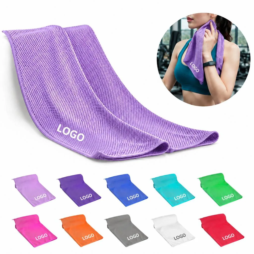 Cooling Microfiber Sports Towel for Summer Workouts
