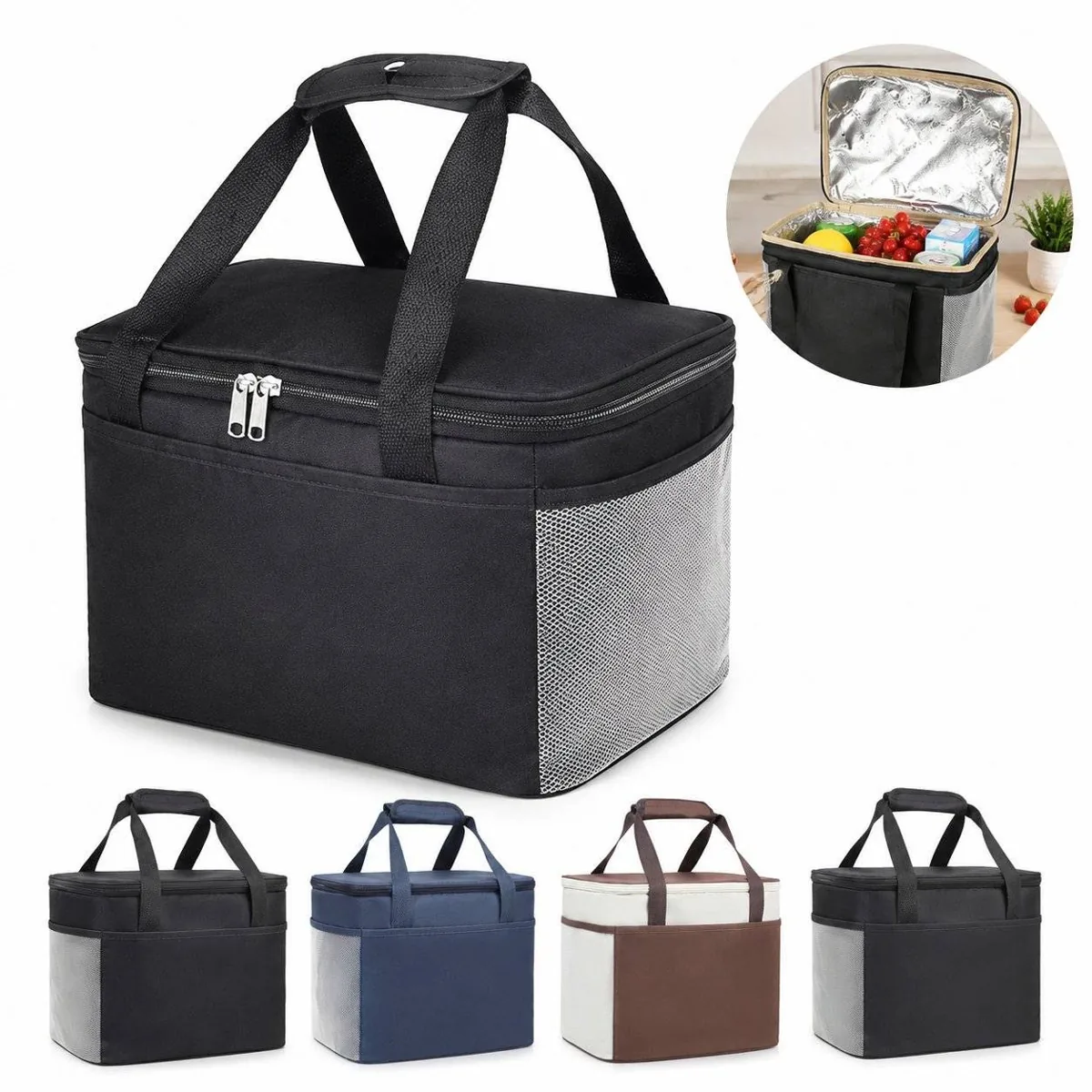 Thermal Insulated Foil Lunch Bag for Work & Travel 2