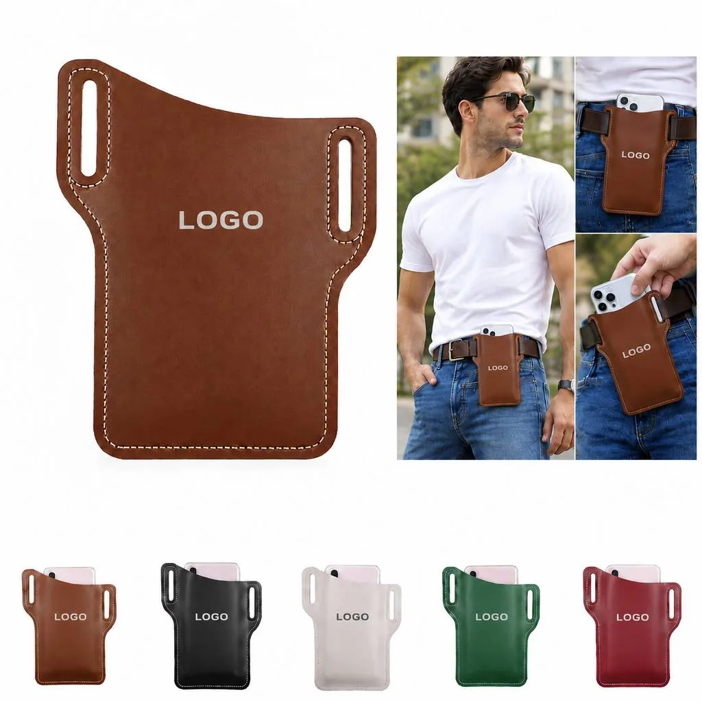 Leather Waist Phone Pouch
