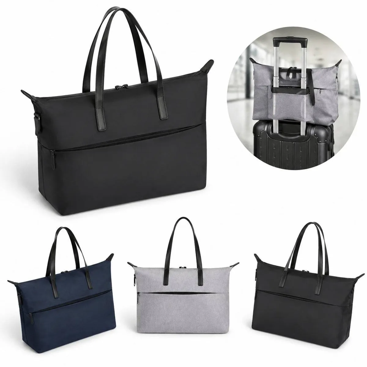 Spacious Canvas Tote Bag with Interior Pocket 2