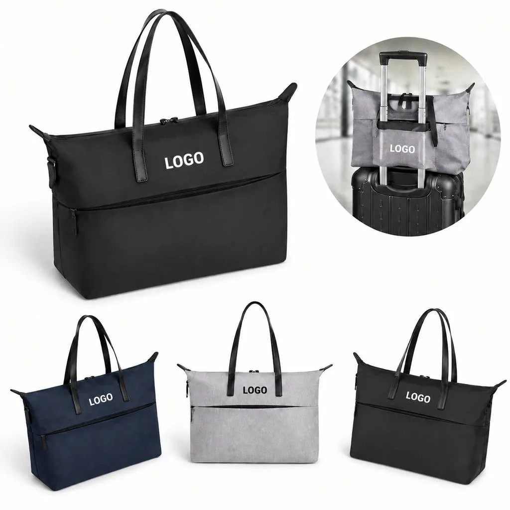 Spacious Canvas Tote Bag with Interior Pocket