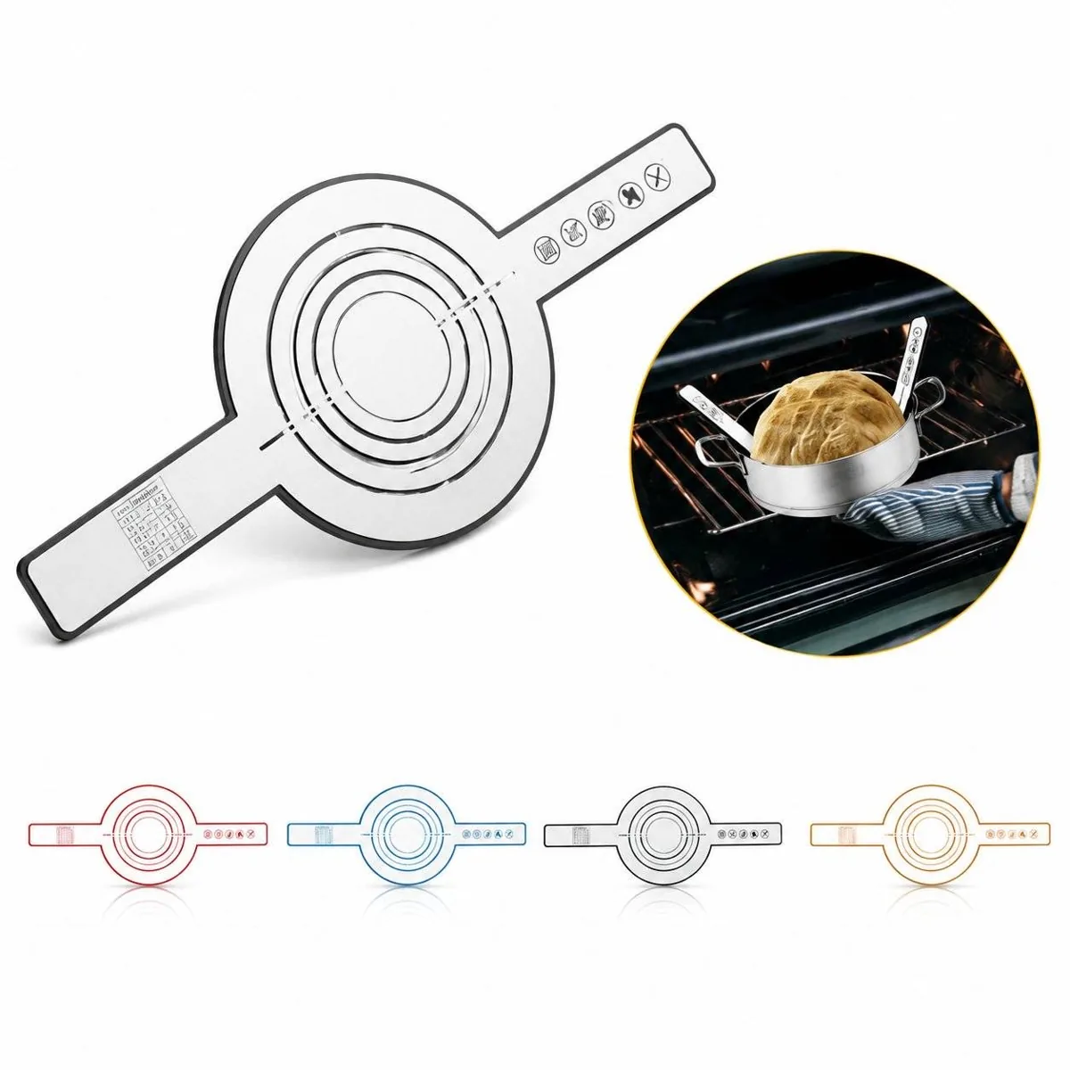 Reusable Non-Stick Silicone Dough Kneading Mat with Guides 2