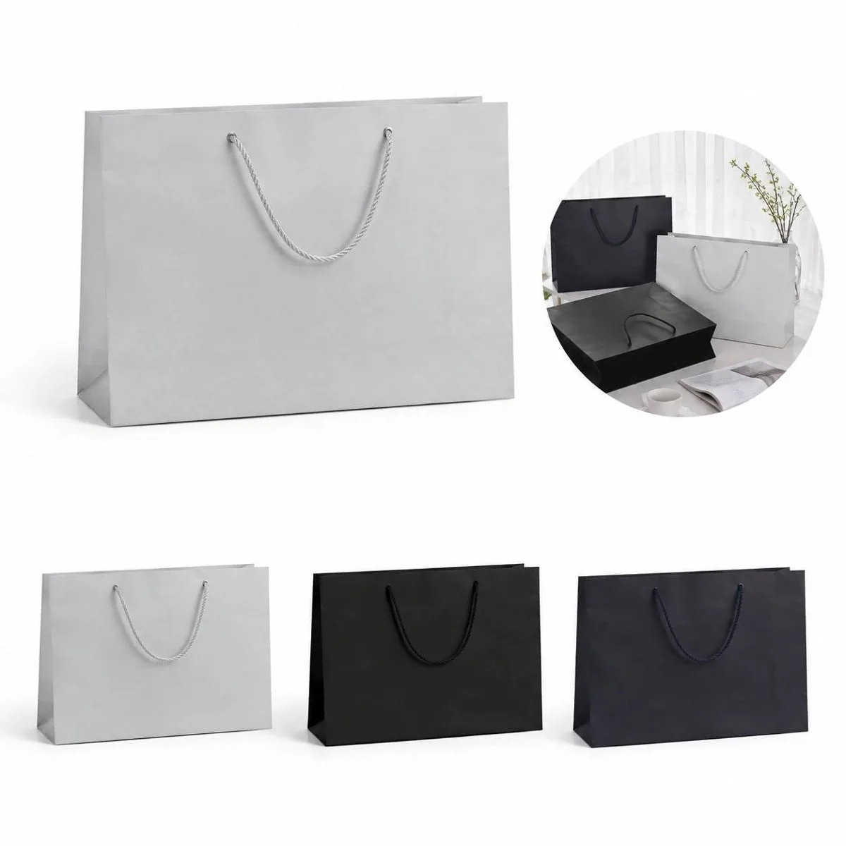 Reusable Matte Shopping Tote with Reinforced Base 2