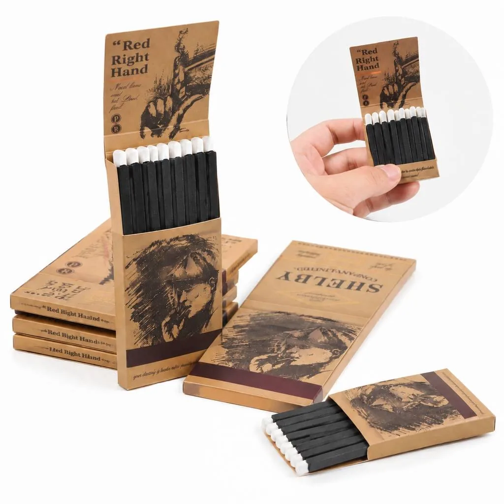 Retro Style Wooden Matchsticks for Candles and Fireplaces 2