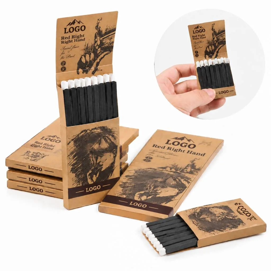 Retro Style Wooden Matchsticks for Candles and Fireplaces
