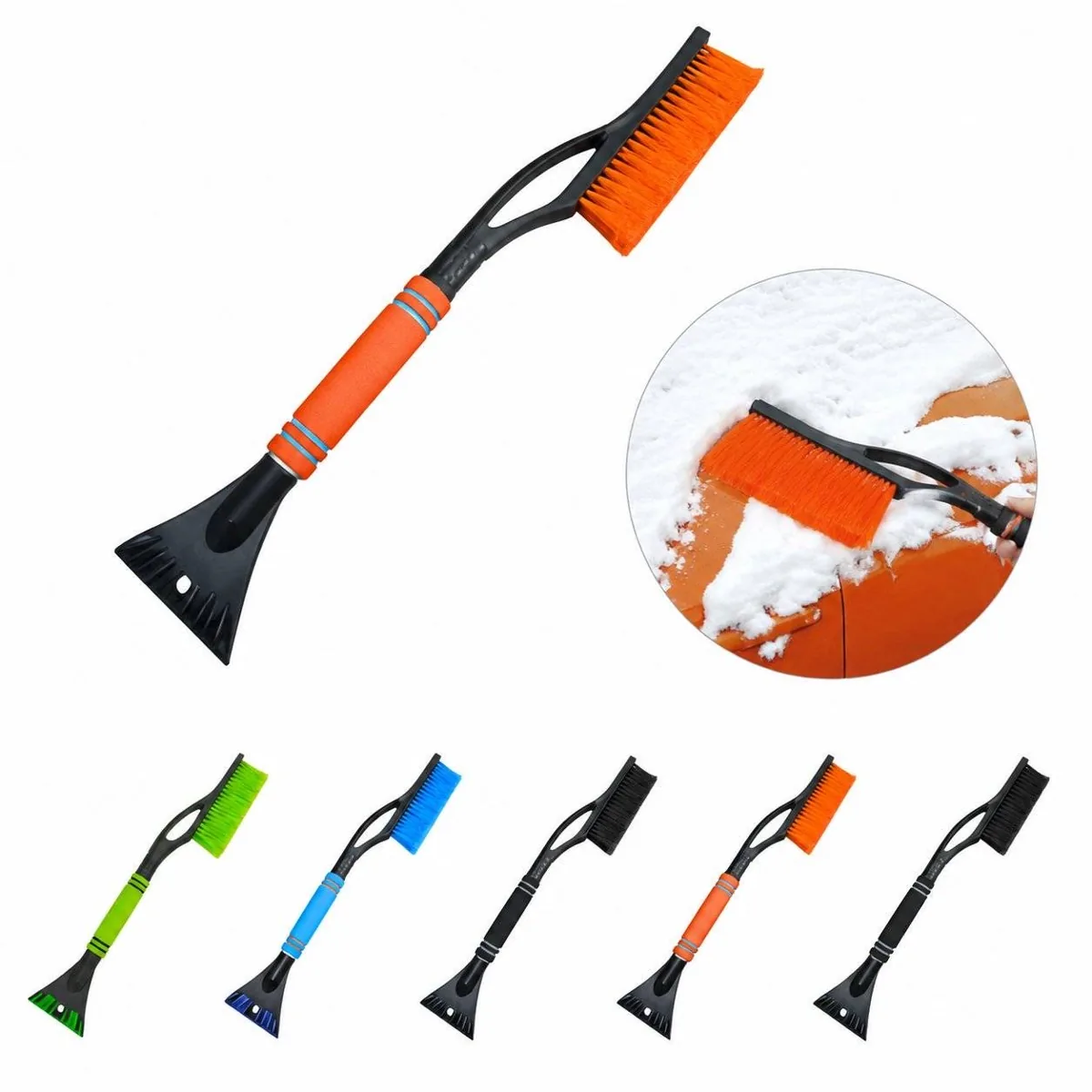 Winter Car Snow Removal Tool Set with Brush Scraper Shovel 2